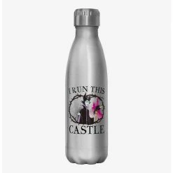 Cheap 🎁 Disney Villains Maleficent I Run This Castle Water Bottle 🛒